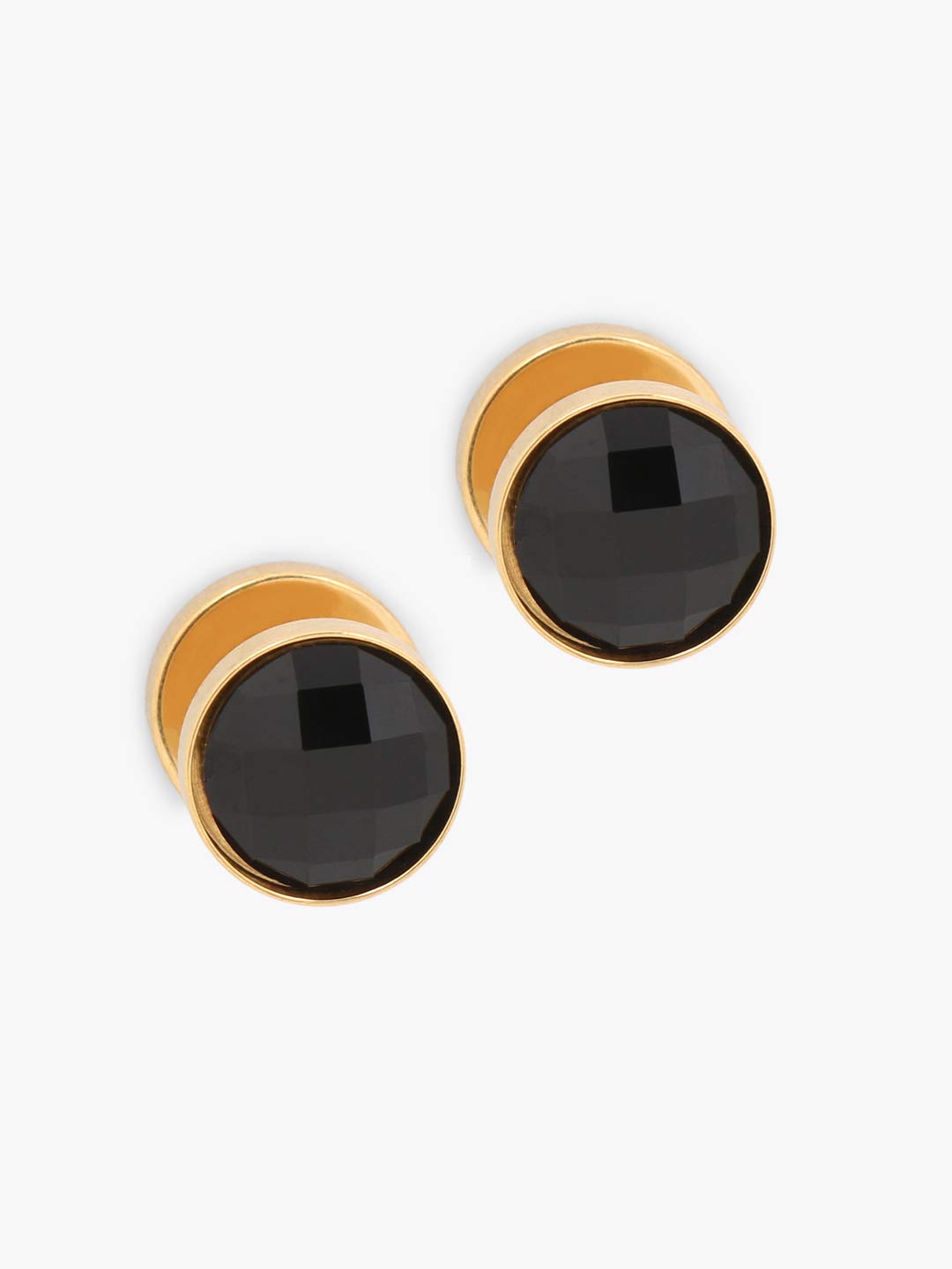 Men's Black Diamond Stud Earrings 1/4 ct tw Round Gold Ion-Plated Stainless  Steel | Jared